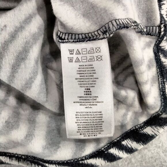 Michael Michael Kors Top Blouse Women Size Small Short Sleeve Zebra Logo Striped - Picture 7 of 11